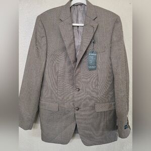 Ralph Lauren Men's Tan Houndstooth Blazer